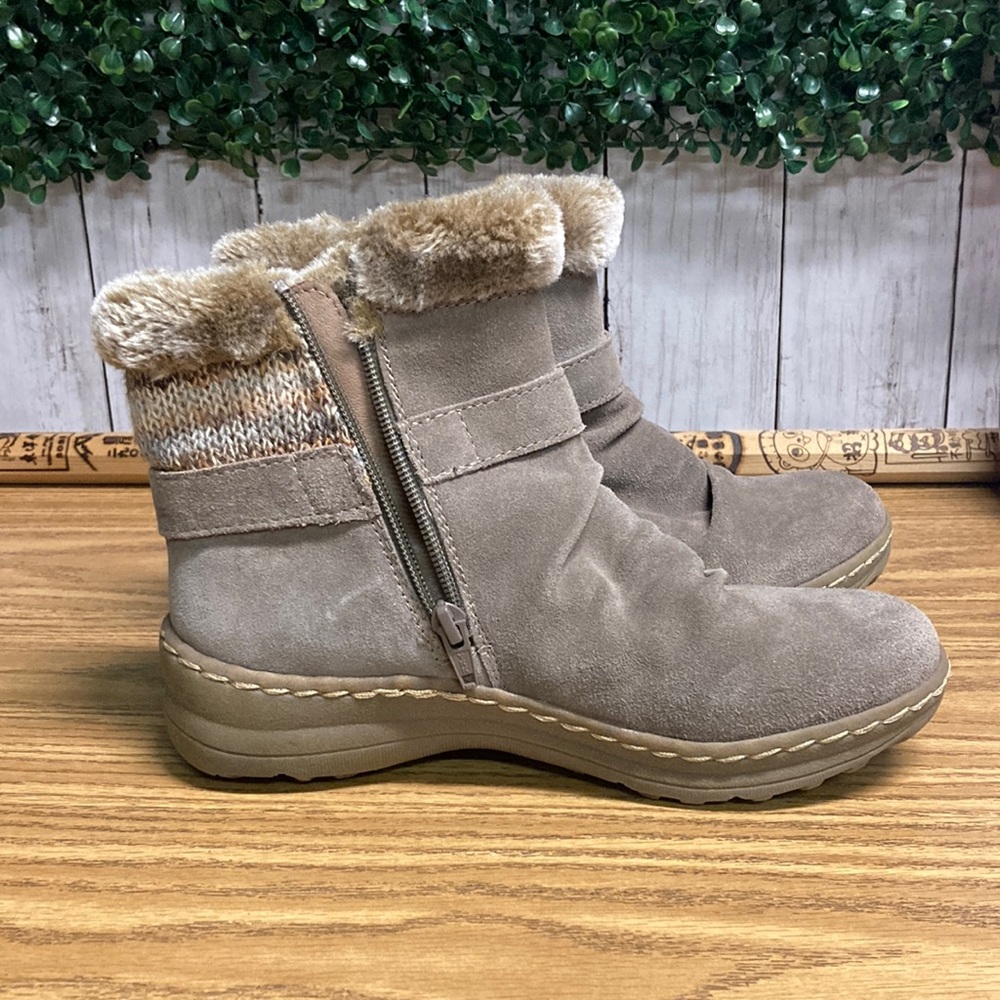 Baretrap’s Women's Suede Ankle Boots - Tan Size 6